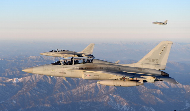 ▲ 한국항공우주산업(KAI)이 개발한 전투기 FA-50.ⓒ한국항공우주산업