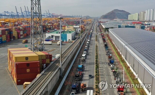 ▲ 부산 강서구 부산신항.ⓒ연합뉴스