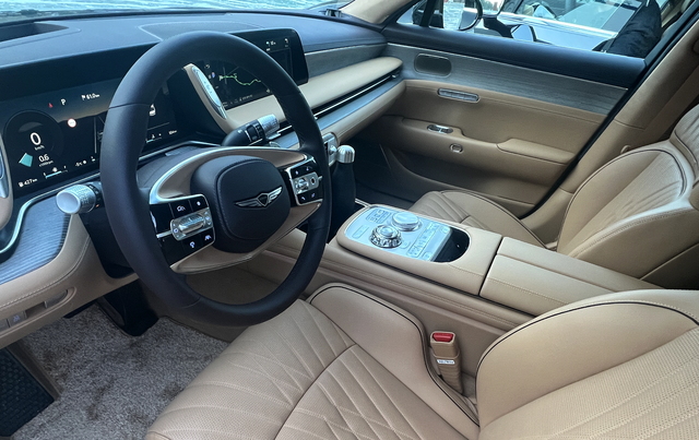 ▲ G90의 내부 모습. ⓒ김재홍 기자