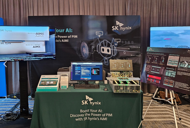▲ 'AI Hardware & Edge AI 서밋 2023' 내 SK하이닉스 현장 부스. ⓒSK하이닉스