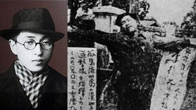 ▲ 1948년 제주4.3폭동의 주역 김달삼(당시25세). 오른쪽은 1949년 6월7일 한라산에서 사살된 이덕구, 제주 관덕정 광장에 전시되었다.