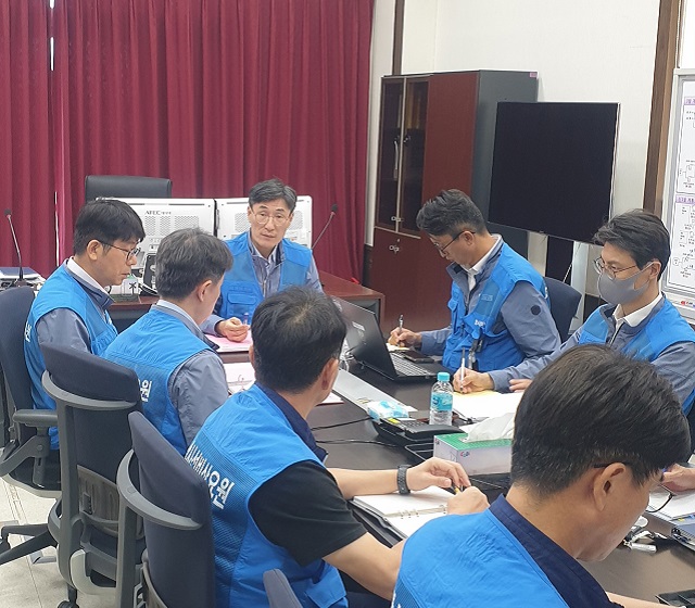 ▲ 한울원자력본부는 21일 신한울 1호기 방사능방재 전체훈련을 실시했다.ⓒ한울본부