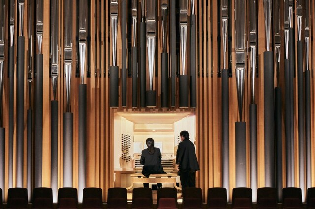 ▲ 최민지의 '한국 국제 오르간 콩쿠르' 본선 경연 현장.ⓒ롯데문화재단