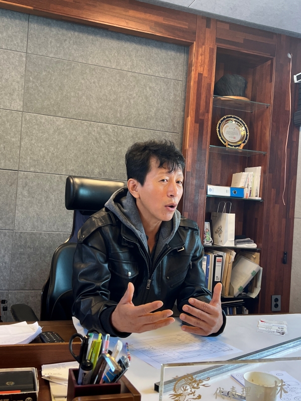 ▲ 임영서 죽이야기 대표이사가 23일 경기도 광주 소재 죽이야기 본사에서 인터뷰에 임하고 있다.ⓒ최신혜 기자