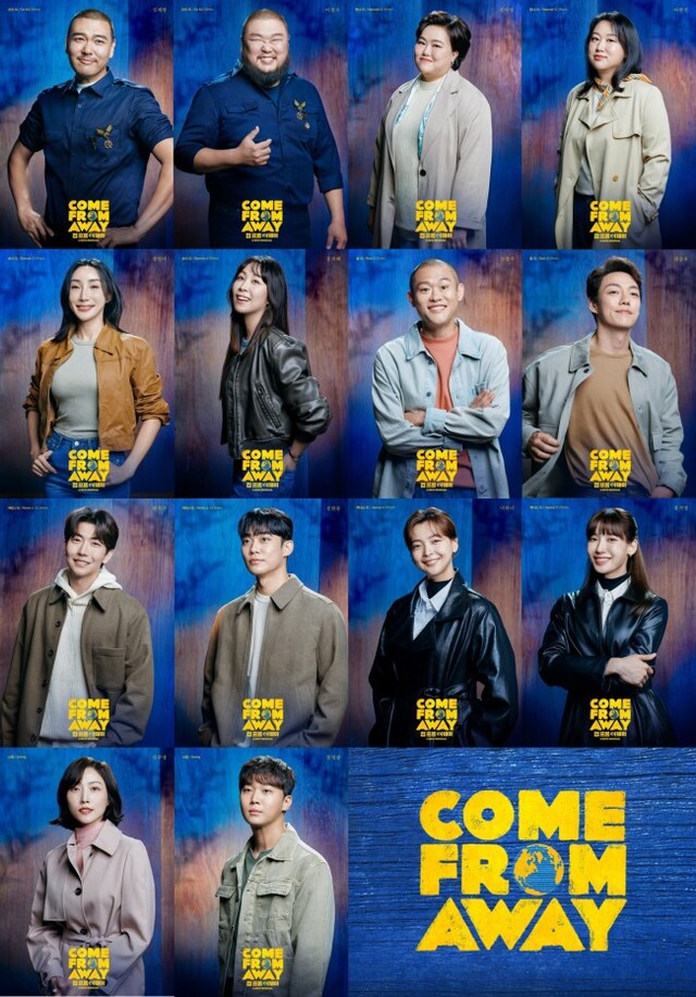 ▲ 뮤지컬 '컴프롬어웨이' 캐릭터 포스터.ⓒ쇼노트