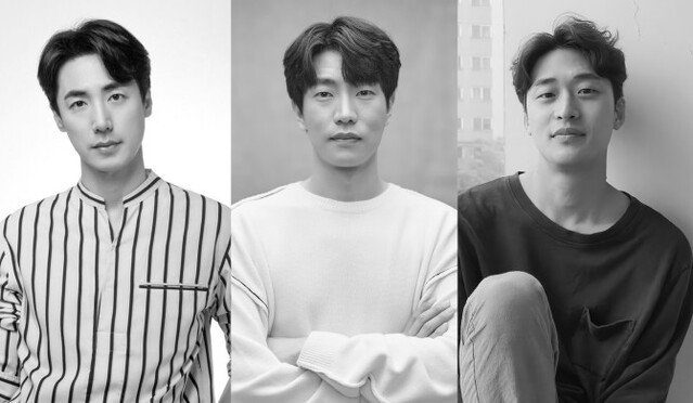 ▲ 왼쪽부터 배우 이승주·고상호·오동민.ⓒ크리에이티브테이블 석영