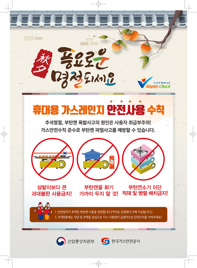 ▲ 가스사고 안전수칙 안내문.ⓒ한국가스안전공사