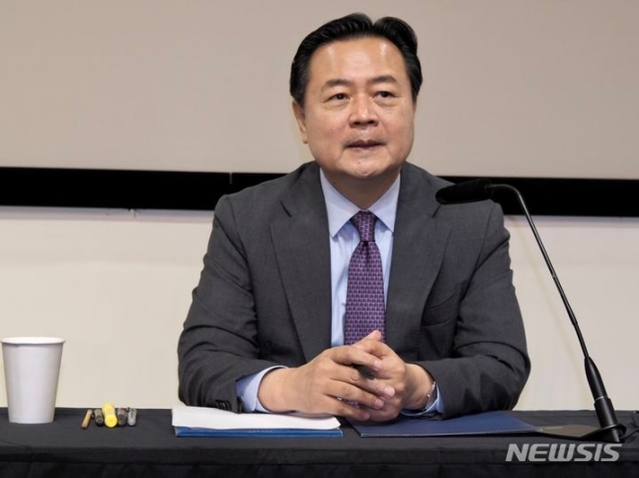 ▲ 조현동 주미대사가 26일(현지시간) 워싱턴특파원 간담회에서 