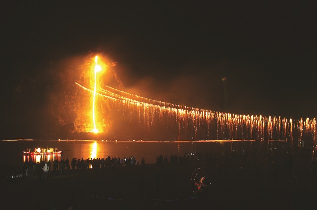 ▲ 안동시는 추석연휴 하회선유줄불놀이를 개최했다.ⓒ안동시