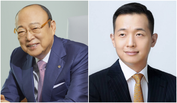 ▲ 김승연 회장, 김동관 부회장 ⓒ한화그룹