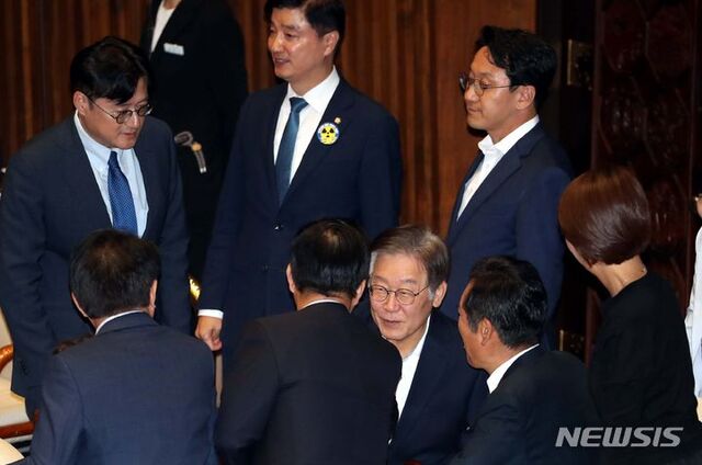 ▲ 이재명 더불어민주당 대표가 6일 오후 서울 여의도 국회 본회의장에서 열린 제410회국회(정기회) 제9차 본회의에 참석하고 있다. ⓒ뉴시스