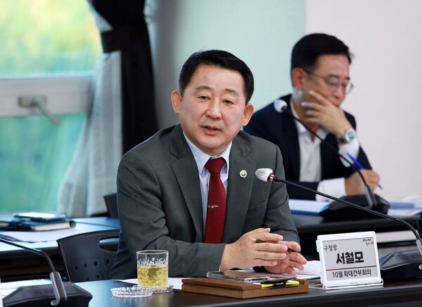 ▲ 서철모 대전 서구청장이 지자체 주진 축제는 지역 상권을 살리고 소상공인의 판로를 열어주는 역할을 해야 한다고 강조했다.ⓒ대전서구