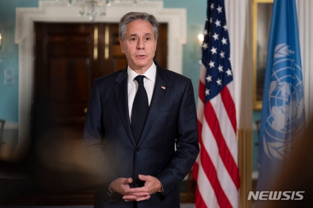 ▲ 토니 블링컨 미국 국무장관이 오는 12일(현지시간) 이스라엘을 방문해 지원 방안을 논의할 예정이라고 10일 국무부가 밝혔다. 사진은 블링컨 장관이 10일 미국 워싱턴DC 국무부 청사에서 연설하는 모습. ⓒAP/뉴시스