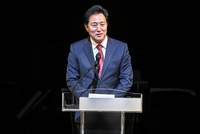 ▲ 오세훈 서울시장의 개회사를 시작으로 '대한민국 국악관현악축제'가 개막했다.ⓒ세종문화회관