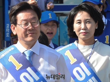 ▲ 이재명 더불어민주당 대표와 그의 아내 김혜경 씨.ⓒ뉴데일리DB