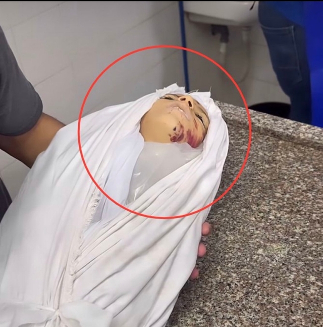 ▲ 팔레스타인 무장세력 하마스가 선전 영상을 배포하는 텔레그램 계정에 올린 '시오니스트(이스라엘)에 살해당한 어린이 장례식'이라는 제목의 영상 일부 장면. ⓒ'엑스(X)' 캡처