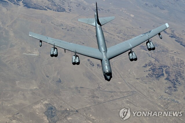 ▲ 미 공군 전략폭격기 B-52 '스트래토포트레스'. ⓒ연합뉴스