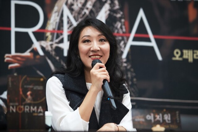 ▲ 예술의전당 전관 개관 30주년 기념 오페라 '노르마'에서 주인공을 맡은 소프라노 여지원.ⓒ여지원