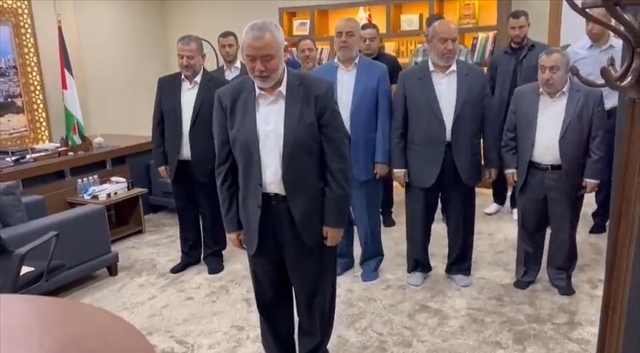 ▲ 카타르에 머무는 것으로 알려진 하니예 등 하마스 지도부. ⓒX 캡처/연합뉴스