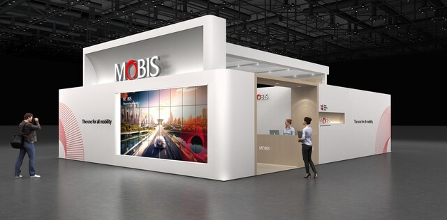 ▲ 현대모비스의 재팬 모빌리티쇼 전시장 전경 ⓒ현대모비스