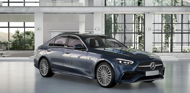 ▲ C300 4MATIC AMG 라인 소달라이트 블루 모습. ⓒ벤츠코리아