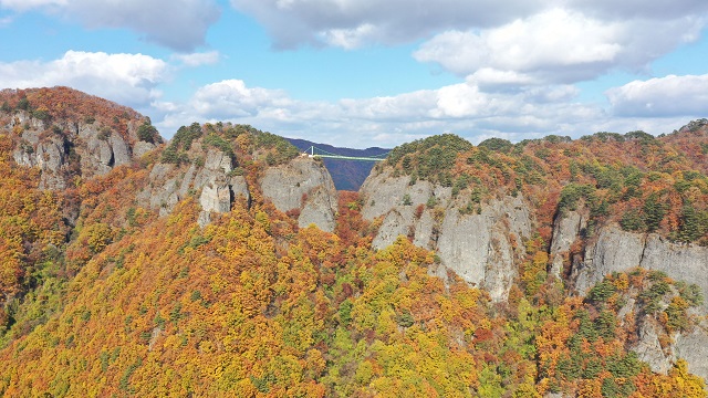 ▲ 청량산 가을 전경.ⓒ봉화군
