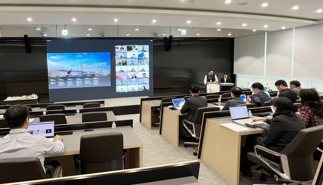 ▲ 지난 19일 CJ대한통운이 본사와 글로벌 주요 계열사와 함께 기술 성과를 공유하는 글로벌 TES워크숍을 진행하고 있다. ⓒCJ대한통운