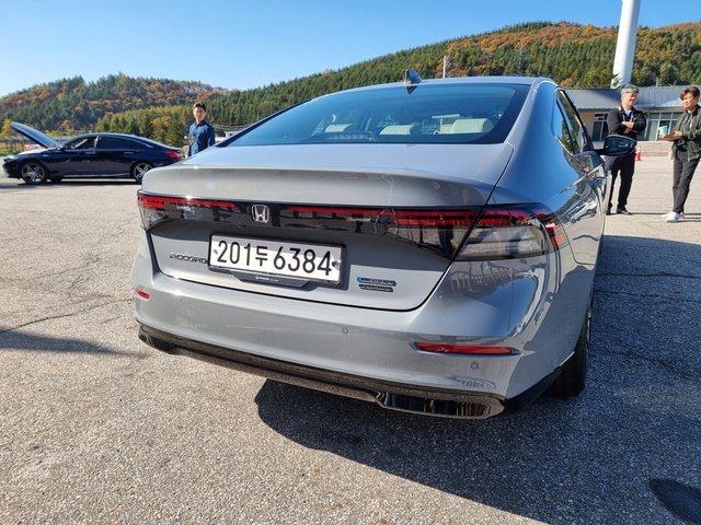 ▲ 혼다 어코드 하이브리드의 후면부 모습 ⓒ뉴데일리 김성현 기자