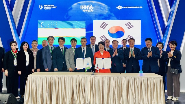 ▲ 이달희 부지사는 우즈벡 혁신개발청과 혁신산업 발전을 위한 업무협약을 체결해 △양국 기업의 해외진출 지원 △우리 기업의 우즈벡 진출을 위한 투자·기술 정보교류 △법·제도 개선 노력 △정부지원 정책 마련 등 다양한 분야에 대해 협력 방안도 도모했다.ⓒ경북도