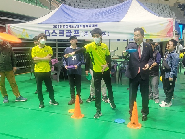 ▲ ‘다함께, 굳세게, 끝까지’라는 슬로건으로 안동에서 열린 ‘2023 경상북도장애학생체육대회’에서 경북 도내 장애학생들이 맹활약을 펼쳤다.ⓒ경북교육청