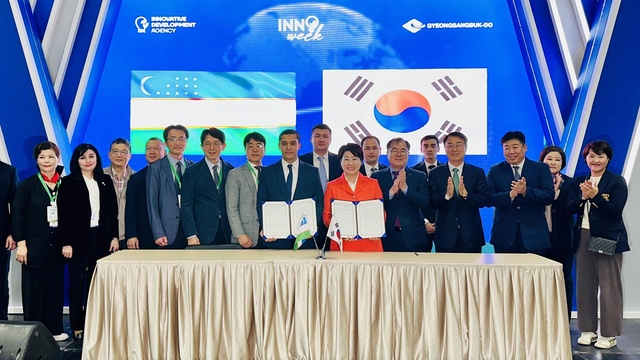 ▲ (재)경북테크노파크는 경북도내 수출기업의 원활한 중앙아시아 진출을 위해 대구경북LINC사업단 9개 대학과 협업해 지역기업 35개사와 함께 ‘우즈베키스탄 INNO WEEK 2023에 참가했다.ⓒ경북테크노파크