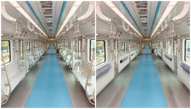 ▲ 전동차 객실 의자 개량 전후 비교 사진. ⓒ서울교통공사