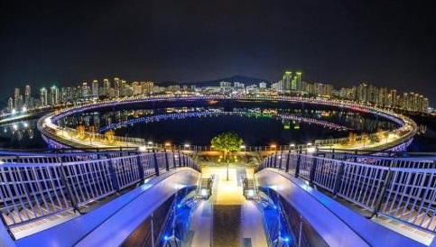 ▲ 이응다리 야경.ⓒ세종시