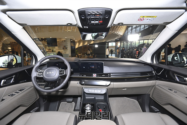 ▲ 카니발의 1열 위주 실내 모습 ⓒ뉴데일리