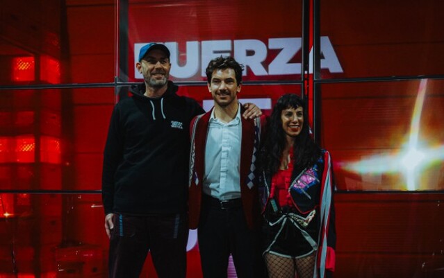 ▲ 세바스찬 구티에즈 무대감독(왼쪽부터), 배우 브루노 로페즈 아라곤과 멜리나 소아네.ⓒ크레센트엔터테인먼트