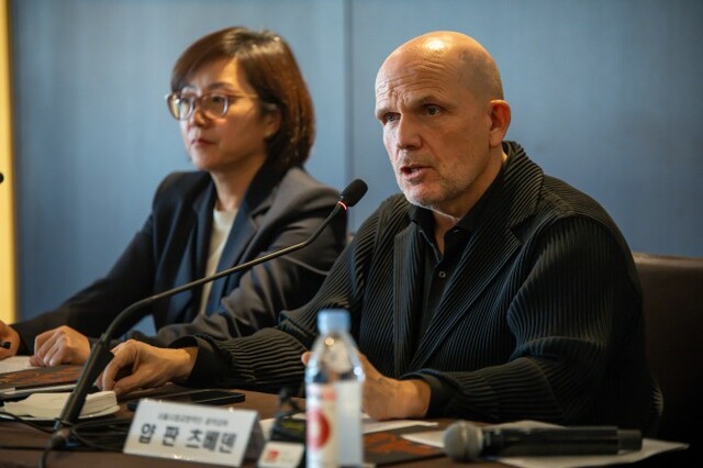 ▲ 손은경 서울시향 대표이사와 차기 음악감독 얍 판 츠베덴.ⓒ서울시향