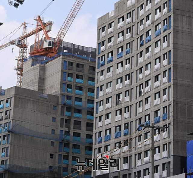 ▲ 서울의 한 아파트 공사현장. ⓒ뉴데일리DB