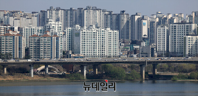 ▲ 서울 한강변 아파트 전경. ⓒ뉴데일리DB