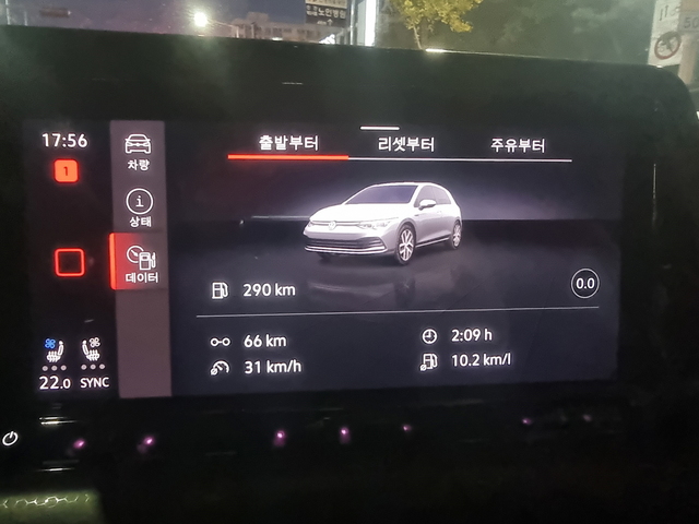 ▲ 시승을 마치고 평균 연비는 10.2km/L가 찍혔다 ⓒ뉴데일리 김성현 기자