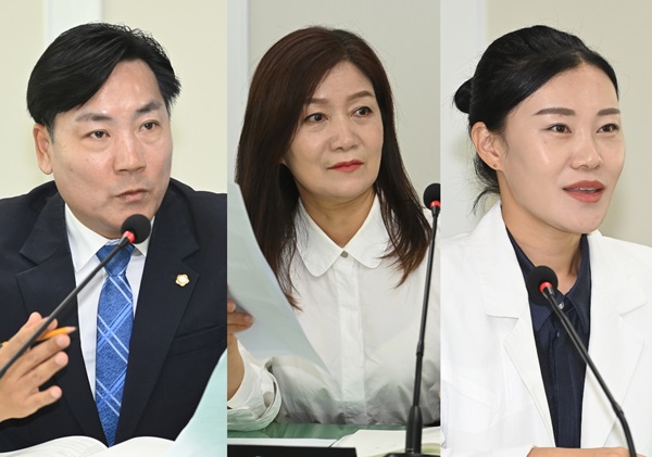 ▲ 왼쪽부터 전석광 위원장, 양영자 의원, 유승연 의원.ⓒ대전대덕구의회