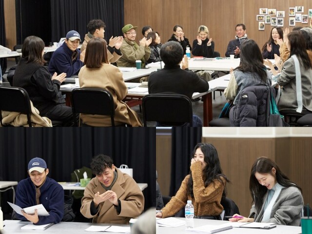 ▲ 뮤지컬 '라스트 파이브 이어스' 상견례 현장.ⓒ신시컴퍼니