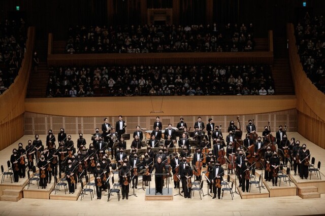 ▲ 원 코리아 오케스트라 공연 장면.ⓒ롯데문화재단