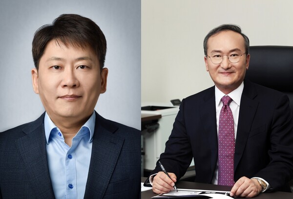 (좌측부터)LG에너지솔루션 신임 CEO로 선임된 김동명 전 자동차전지사업부장, SK온 신임 CEO로 선임된 이석희 전 SK하이닉스 사장 ⓒ각 사 제공