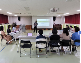 ▲ 학교 교직원들이 중대 재해 예방 역량 강화 순회 교육에 참여하고 있다.ⓒ세종교육청