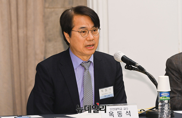 ▲ 옥동석 인천대 교수가 발언을 하고 있다. ⓒ서성진 기자