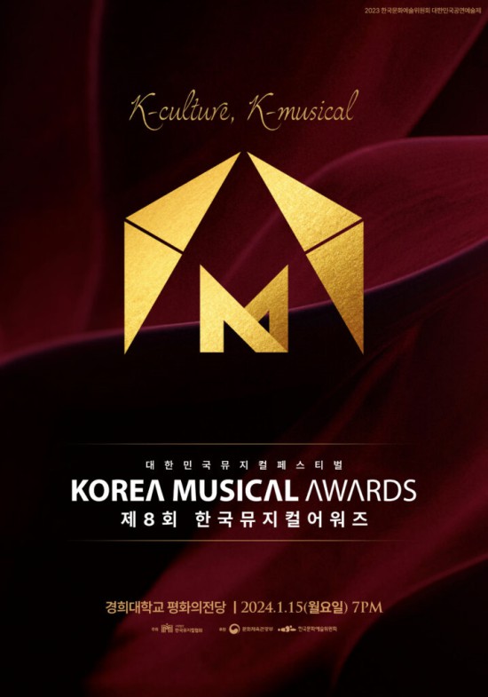 ▲ '제8회 한국뮤지컬어워즈' 포스터.ⓒ한국뮤지컬협회