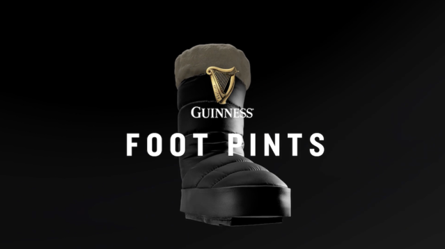 ▲ 기네스의 '풋 파인트(Foot Pints)' 캠페인. ©Guinness