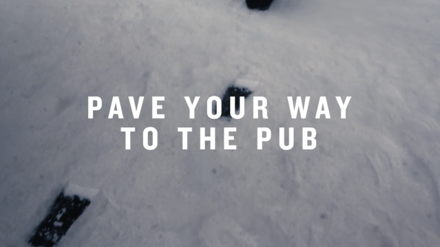 ▲ 기네스의 '풋 파인트(Foot Pints)' 캠페인. ©Guinness