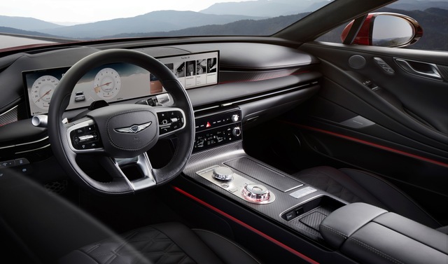 ▲ G80 스포츠 패키지 인테리어 모습. ⓒ제네시스