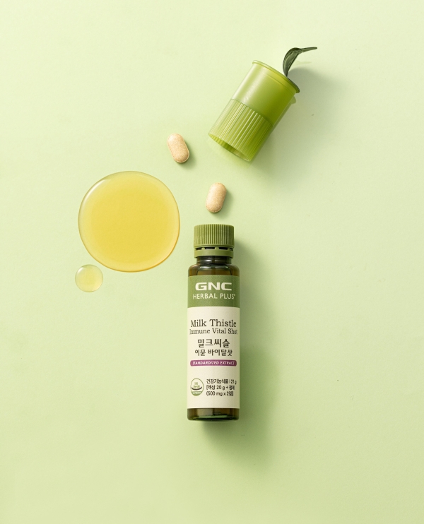 ▲ 동원F&B의 ‘GNC 밀크씨슬 이뮨 바이탈 샷’ⓒ동원F&B